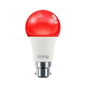 Stratus Led 9 Watt Red Color Bright Decoration Bulb B22 Type Red Led Decoration Bulb for Home, Balcony, Living Room & Outdoor Decoration