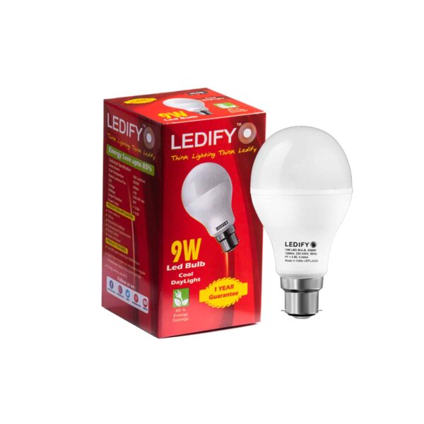 9 Watt LED Bulb Standard B22 LED Bulb (White, Pack of 1)