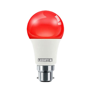 LEDIFY 9 Watt Red Color Bright Decoration Bulb B22 Type Red Led Decoration Bulb for Home, Balcony, Living Room & Outdoor Decoration